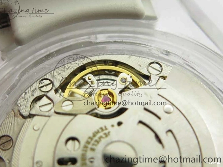 Dial Strap White Green Submariner on VR3135 3AF Transparent Best Phantomlab Edition Rubber 0217